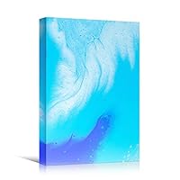 Canvas Wall Art Liquid Abstract Colorful Decorative Elements Mixed Media Multicolor Swirly - 12x18 inches