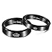Tungary Tungsten Rings for His Queen & Her King Crown Couple Wedding Bands Engagement Promise Rings