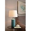 Kenroy Home Crayon Table Lamp, Matte Teal Ceramic Finish