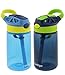 Contigo Kids Autospout Gizmo Water Bottles, 14oz (Nautical, School Boy, Granny Smith)