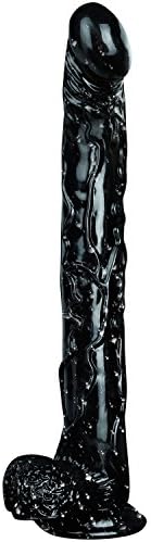 CHTOY Realistic Women D i c k s Toys with Suction Cup,100% Medical Grade Silicone 16 Inch (Color : Black)