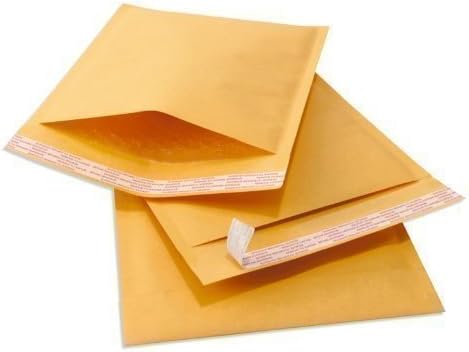 Kraft Self Seal Bubble Mailer Padded Envelopes, #00, 5" x 10", Pack of 250