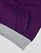 Timeson Maternity Clothes Plus Size, Women's V-Neck Long Sleeve Active Pullover Hoodies with Kangaroo Pocket Dark Violet Medium