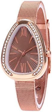 Ellis Women Retro Wrist Watch,Quartz Snake Head Shape Crystal Roman Scale Watches