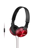 Sony MDR-ZX310AP/R ZX Series Stereo Headset - Red
