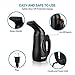 ESOLOM Handheld Steamer for Clothes, Portable Min Travel Hand Steamer for Clothes and Curtains Home Steamer Cloth Wrinkle Remover with Auto Shut-Off &Fast Heat-up Function Safe 130ml Black