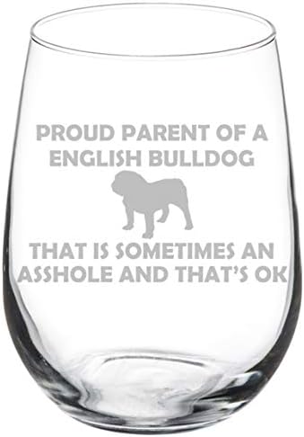 english bulldog wine glasses
