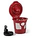 Solofill 10729-01-CHROME K4 Chrome Refillable Brewing Pod, Red