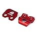 JFG RACING Red CNC Billet Aluminum Brake Line Hose Clamp Holder For For CR125 CR250R CRF250R CRF250X CRF450R CRF450X CRF250L