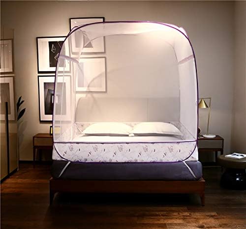 XNNSH Pop-Up Mosquito/Folding Mosquito Net Tent Canopy Curtains for Beds Anti Mosquito Bites Folding Design with net Bottom for Babies Adults Trip,Single Bed, Double Bed,150200160cm