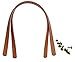 1 Pair Synthetic Leather Replacement Interchangeable Shoulder Strap with Clasps for Handbags Purse Bags