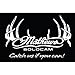 EBBQ DWD Mathews Solocam Antler Decal, 12x9-Inch, White