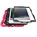 Galaxy Tab A 9.7 Case KIQ TM Full-body Shock Proof Hybrid Heavy Duty Armor Protective Case for Samsung Galaxy Tab A 9.7 [SM-T550] with Kickstand and Screen Protector (Rugged Hot Pink)