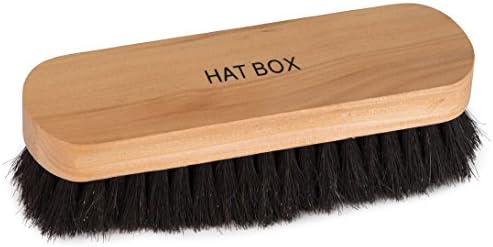 100% Horsehair Shoe Brush With Ergonomic Natural Wood Handle - Polish and Shine Leather and Synthetic Boots and Footwear - by HBNY