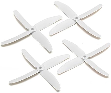 AvatarRC Geniune Gemfan 5040-4 (5x4x4) Quad Blade White Propellers for 250 Size Quadcopters, Drones, and Multi-rotors - Perfect for 210mm to 300mm frames