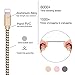 OTISA Charger Cable for Phone, Charger Cord 3 Pack Nylon Braided Charging Cord Compatible Phone xs/xsmax/xr/8/8plus/7/7plus/6/6plus pad pod & More(Gold/Pink/Grey)   