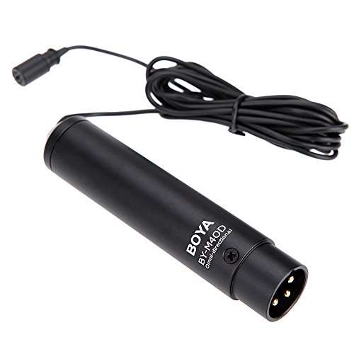 Boya by-m40d omni-directional lavalier microphone mic f…