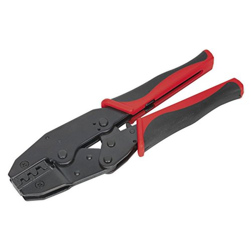 Sealey AK3852 Ratchet Crimping Tool Non-Insulated Terminals, Red