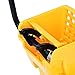 Goplus Commercial Mop Bucket Side Press Wringer Cleaning Caddy with 35 Quart Larger Capacity, Yellow