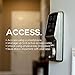 Lockly Keyless Entry Smart Lock, PIN Genie Door Lock (PGD 728) with Discreet Peek-Proof Touchscreen Keypad, Bluetooth Enabled, Auto Lock, Battery Backup & Easy Installation (Venetian Bronze)