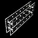 meizhouer 21 Hole Acrylic Cake Pop Clear Stand Decoration Lollipop Decorating Display Transparent Plastic Board Holder Base Shelf