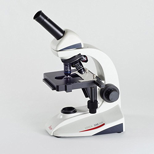 Leica DM300 Monocular Microscope, Mechanical Stage, with 100x Objective