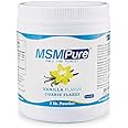KALA HEALTH MSMPure Vanilla Flavored Coarse MSM Powder Flakes – Organic Sulfur for Joint Flexibility, Skin Appearance, and Hair & Nail Support – 1 lb, USA Made, Distilled Crystals