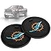 2 Pack 2.75 inch for Miami Dolphins Car Interior Accessories Anti Slip Cup Mat for All Vehicles (Miami Dolphins)