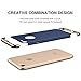 RANVOO iPhone 7 Case, Slim Fit Thin Hard Stylish Cover 3 in 1 Detachable Case, Blue [Clip-ON Series]