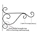 4 Pack 10 Inches Metal Plant Hanging Bracket Hook, for Heavy Duty Doodads, Elegant Hook for Wind Chimes, Flower Baskets, Decorative Plants, Wind Spinners, Bird Feeders, Indoor & Outdoor Décor