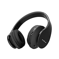 Keepax Wireless Stereo Headsets Bluetooth Over Ear Headphones, Hi-Fi Stereo Headset,Soft Memory-Protein Earmuffs, Foldable, Built-in Microphone and Wired Mode for PC Cell Phones TV
