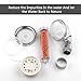 RUNYUE High Pressure Handheld Shower Head, Universal Shower Head Size Connect, Water Saving High Pressure SPA Massage, 3-Way Shower Modes Softens Hard Water (shower head)