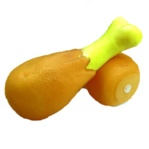 2pcs NEW Chicken Leg Drumstick Pet Dog Chew Squeaky Rubber Chewing Fun Toy chic drheidt.de