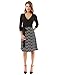 PattyBoutik Women's 2-in-1 Elbow Sleeve Textured Dress