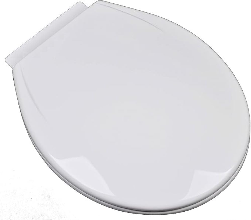 Soft Close Toilet Seat Quick Release Standard Size Loo Seat Oval PP Easy Installation & Easy Cleaning