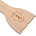 Searious Grilling Wood Grill Scraper Tool with Bottle Opener – Safe & Eco-Friendly BBQ Grill BrushAlternative – Grill Grate Cleaner,Wooden Tongs & Storage Bag Set