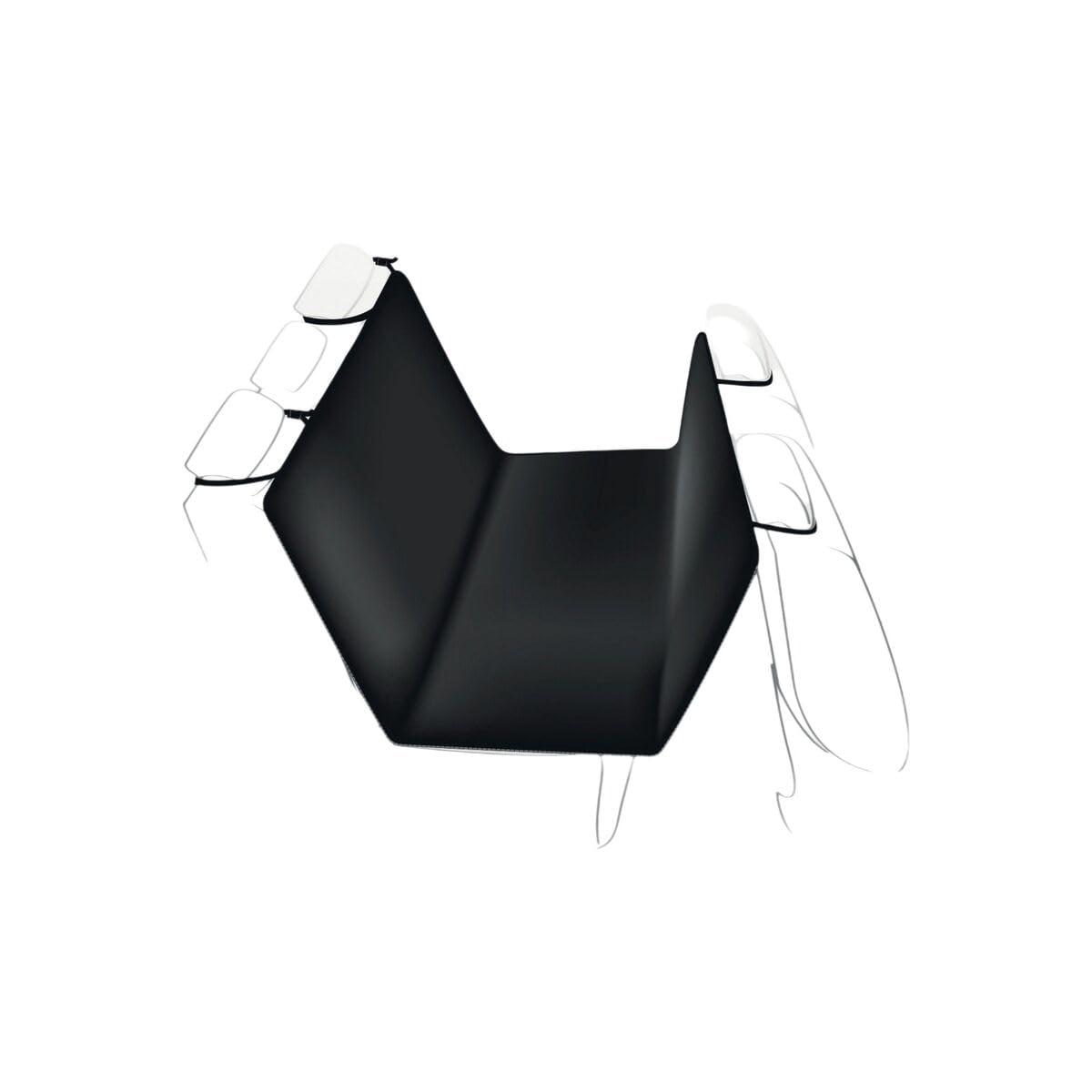 TRIXIE Car Seat Cover, 1.45 × 1.60 m, Black