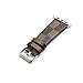 GOOSUU for Apple iwatch Strap 38mm 42mm,Mew Fashion Serpentine Leather Wrist Bands for Women and Men, for Apple Watch Series 3 Series 2 1, Replacement Large Metal Classic Buckle (Brown 42mm)