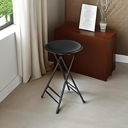 Folding Stool - Backless 24-Inch Stool with 225lb