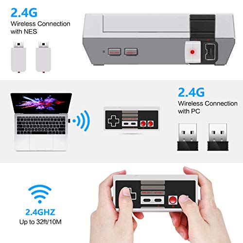 image for Nes Classic Edition Mini Wireless Controller 2 Pack, Compatible with W