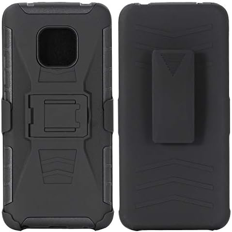 Huawei Mate20 Pro Holster Case, KAWOO Combo Shell & Holster Case - Super Slim Shell Case with Built-in Kickstand, Swivel Belt Clip Holster for Huawei Mate 20 Pro 6.39"