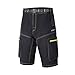 Ynport Men's Fast Dry Loose Fit MTB Shorts Mountain Bike Cycling Pants with Belt(No Padding) Black