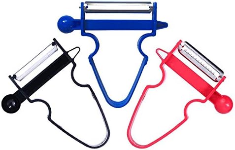 KAIXIANG 3 Pcs Stainless Steel Ultra Sharp Julienne Fruit & Vegetable Peeler