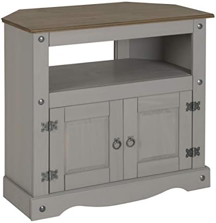 Corona Grey Wax Corner TV Unit