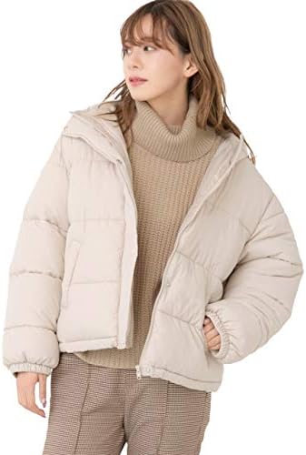 [アドティエ] エコ ダウンブルゾン 中綿 フード ポケット アジャスタ あったか 軽量 ゆったり アウター 10507002F