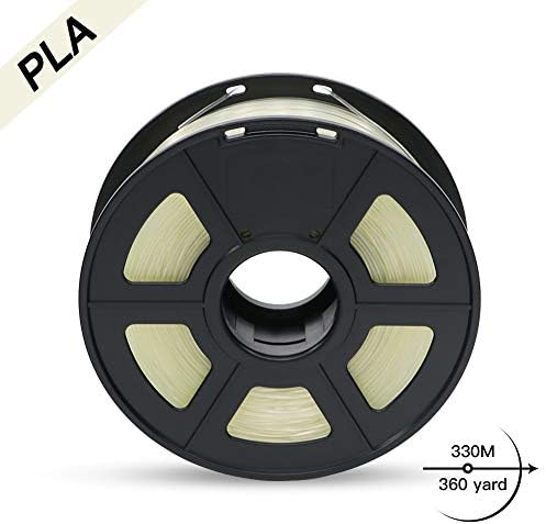 TRIGORILLA PLA Filament 1.75mm 1kg 1 Spool for 3D Printer,Pens Dimensional Accuracy +/- 0.02 mm 2.2 LBS (Transparent)
