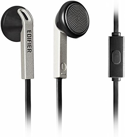 Edifier Headphones Portable Lightweight Earphones with Remote and Microphone for Cellphones Black