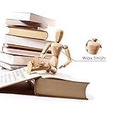 Drawing Manikin Wooden Mannequin Wood Artist Figure Doll Model with Flexible Posable Joints for Sketching Charcoal Home Office Desk Decoration Children Toys Gift 12''Female