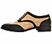 Bolano Lawson, Wingtip Oxford Dress Shoes for Men, Two-Tone & Shiny Metallic Oxfords, Men's Formal Tuxedo Shoes (Gold/10)