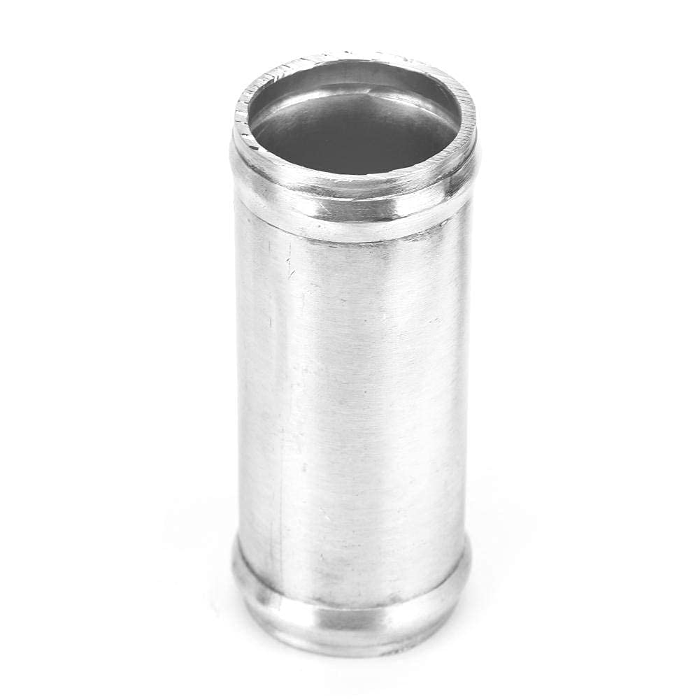 Aramox Aluminium Alloy Hose Joiner, 32mm Tube Connector, 80mm Length, Silver, Replacement Pipe Connector for Coolant Hose